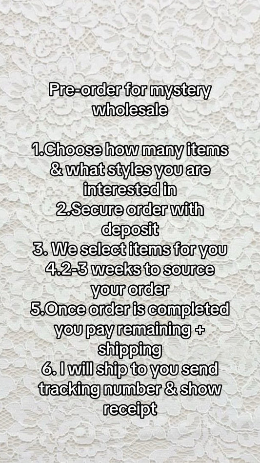 Deposit for 10 items mystery wholesale